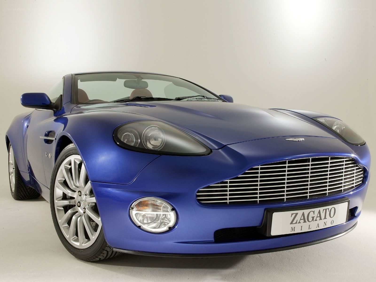 Blue Aston Martin DB7