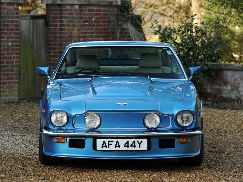 Blue Aston Martin V8 — Calm