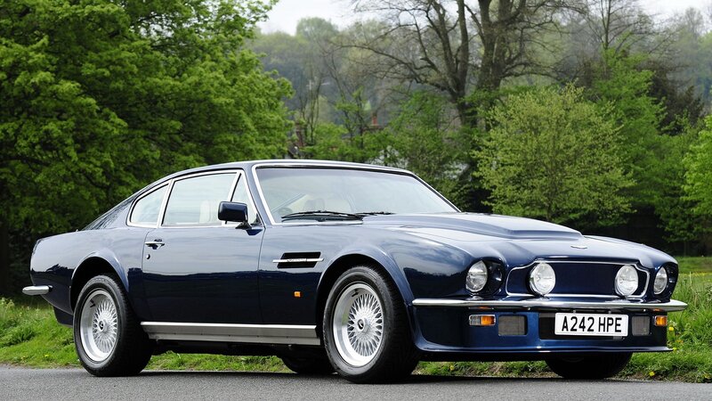Blue Aston Martin V8 — Serene, Spring