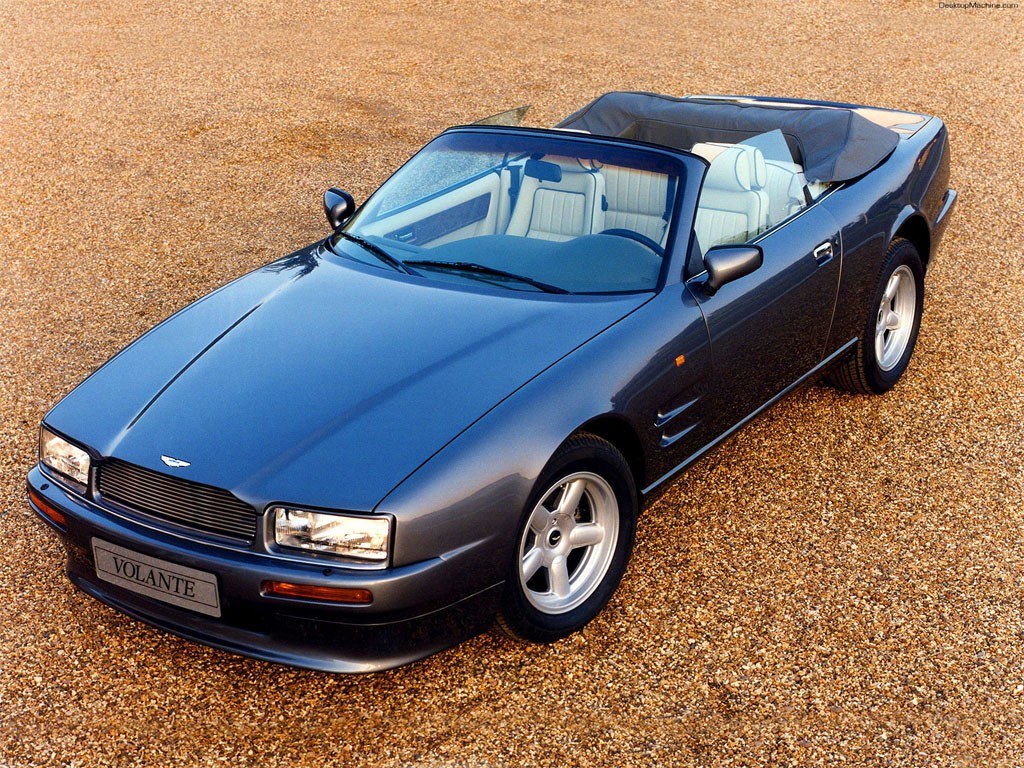 Blue Aston Martin Volante