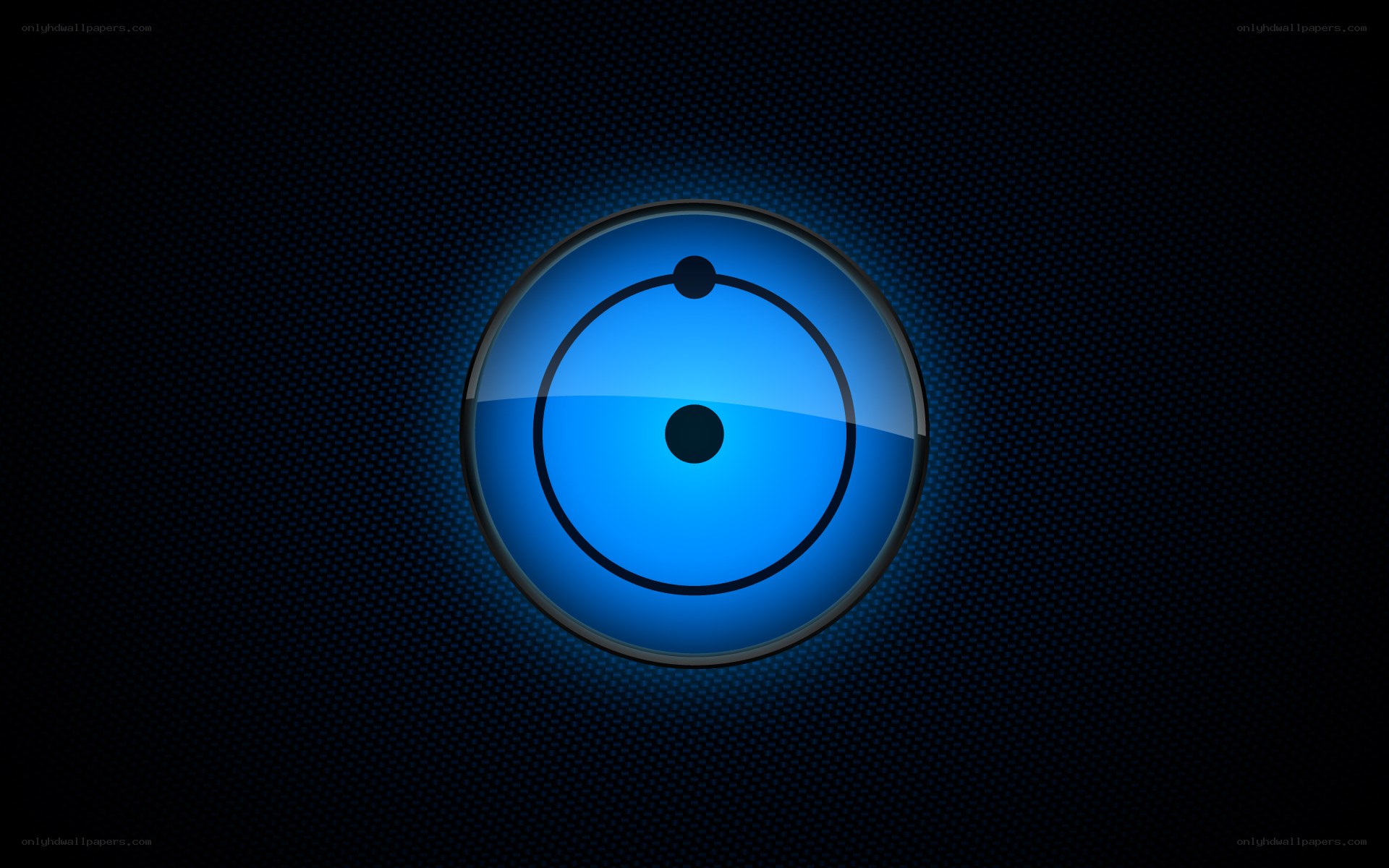 blue atom icon