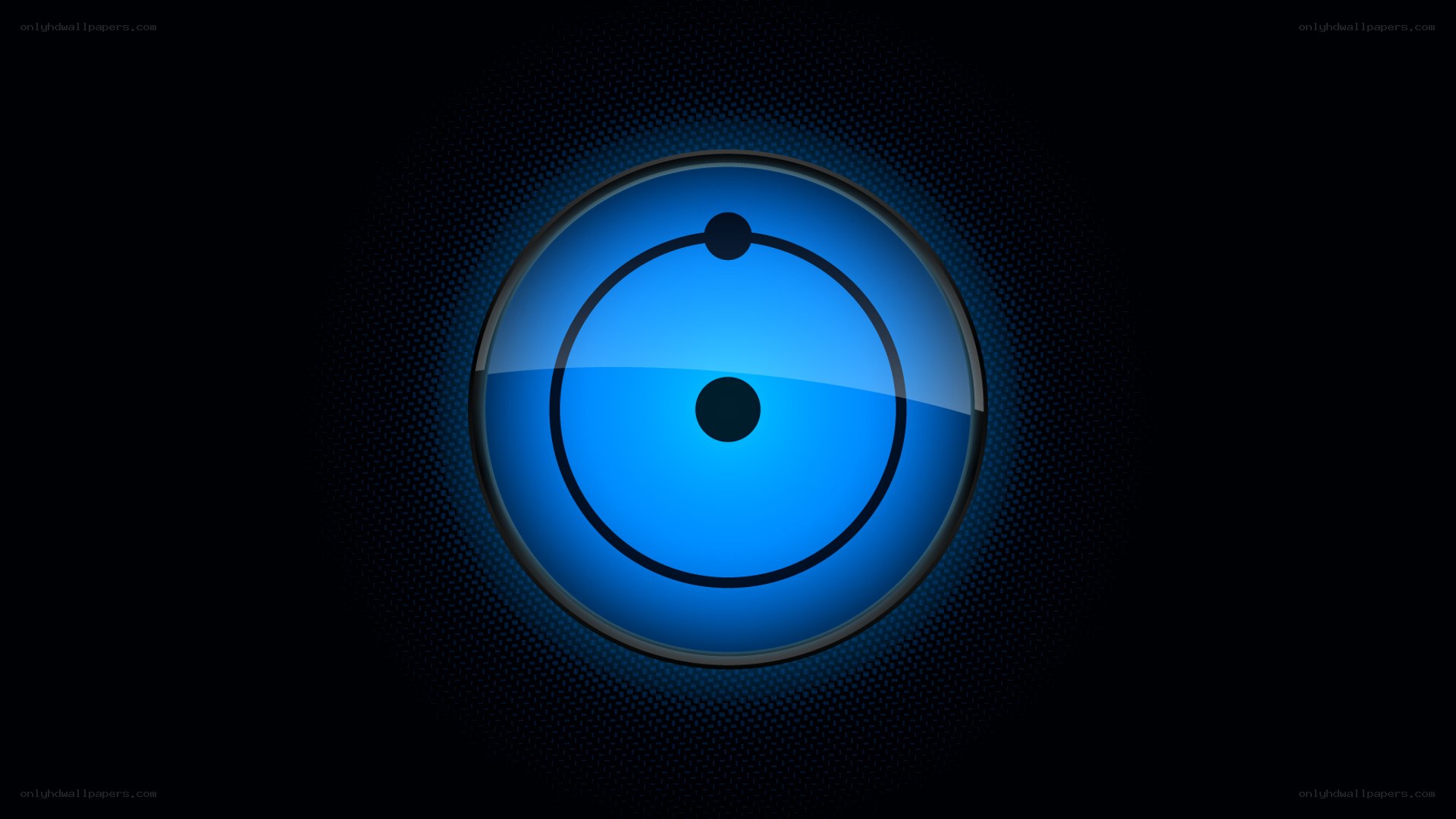 blue atom icon