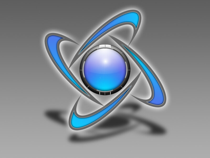Blue Atom Symbol