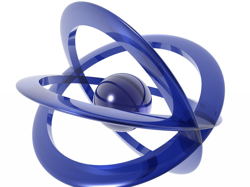 Blue Atomic Model