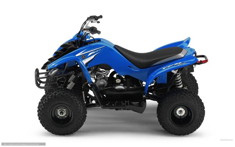 Blue Atv Quad Bike — Neutral, Photograph, Black Seat