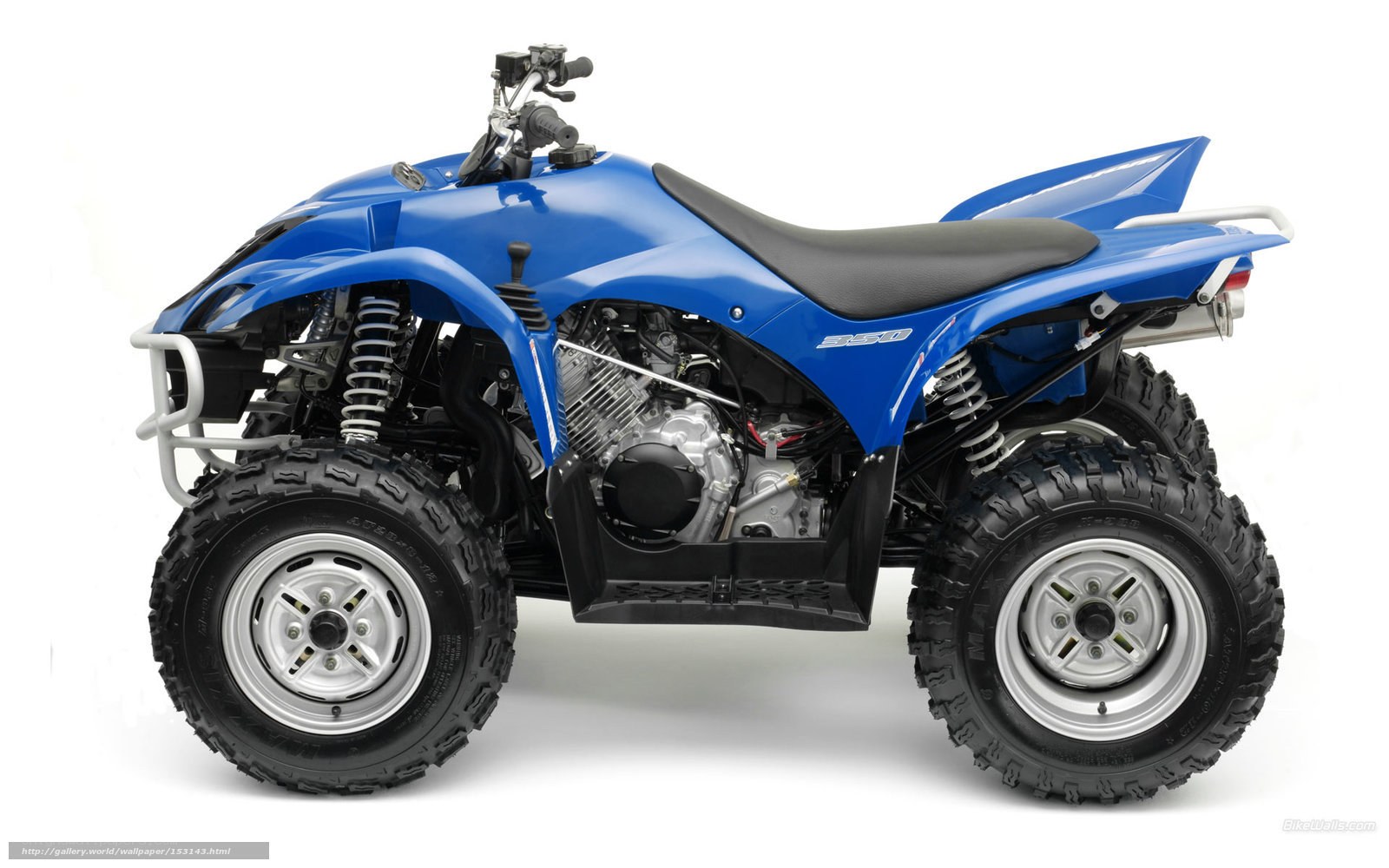 Blue ATV quad bike