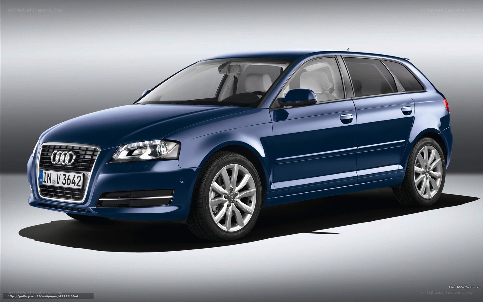 Blue Audi A3 Sportback