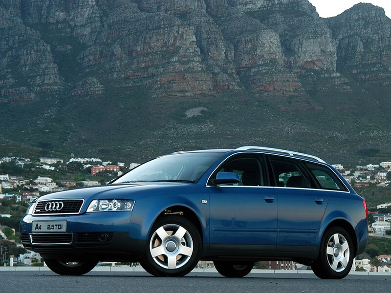 Blue Audi A4 Avant