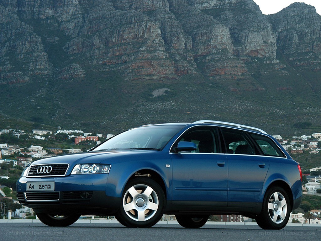 Blue Audi A4 Avant
