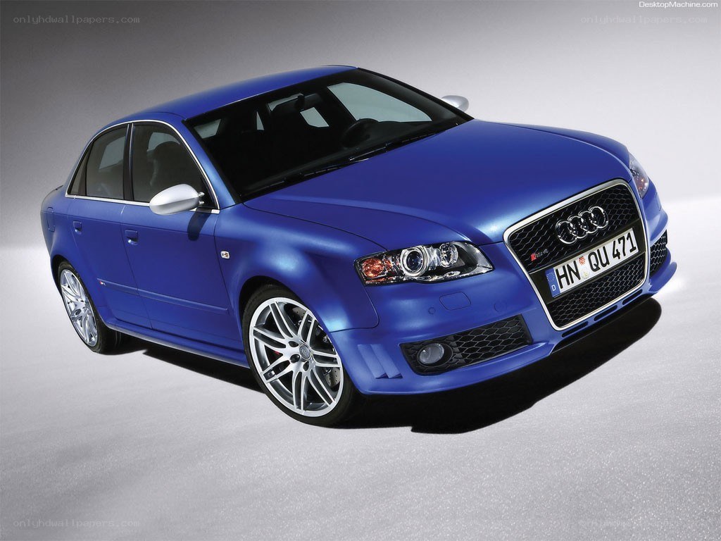 blue audi a4 sedan