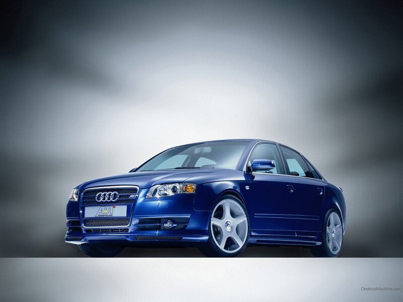blue audi a4 sedan