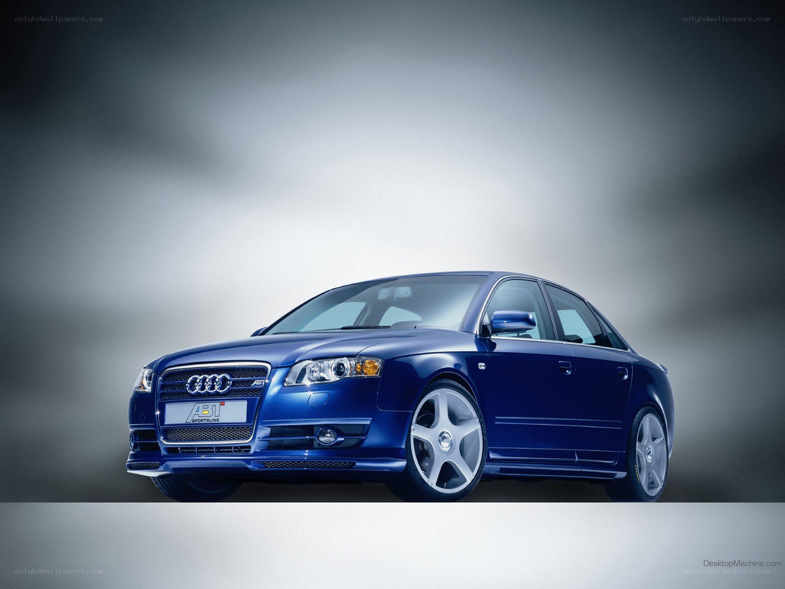 blue audi a4 sedan