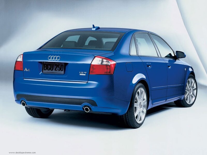 blue audi a4 sedan