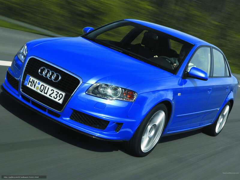 Blue Audi A4 Sedan — Dynamic