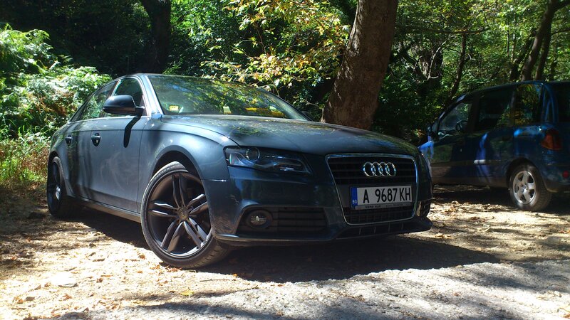 Blue Audi A4 Sedan — Natural