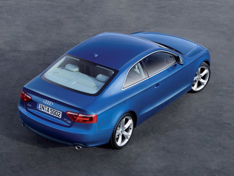 blue audi a5 coupe