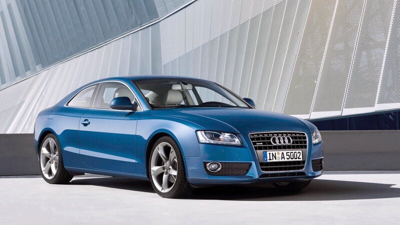 Blue Audi A5 Coupe