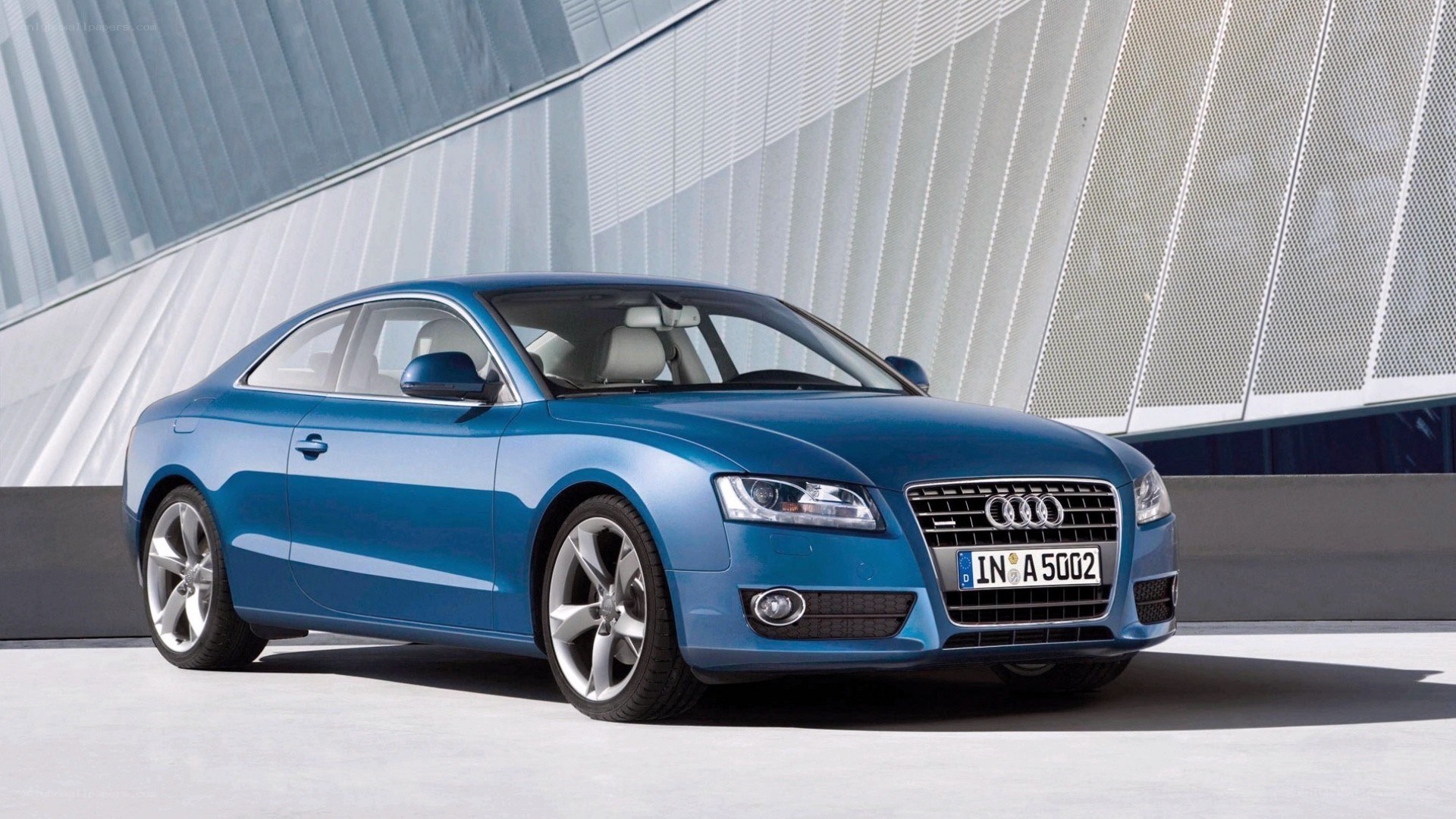 Blue Audi A5 Coupe