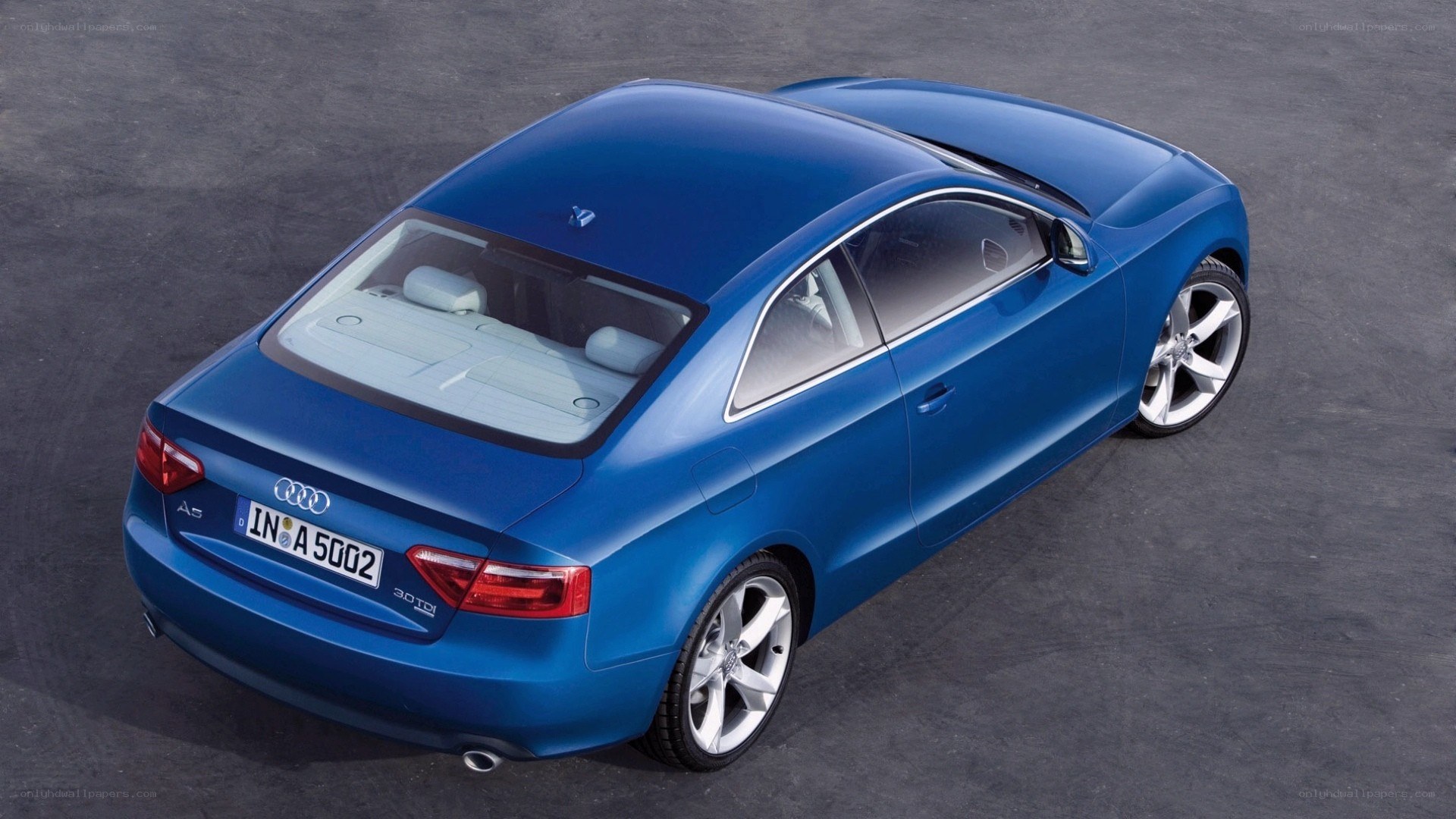 blue audi a5 coupe