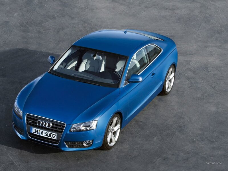 Blue Audi A5 Coupe