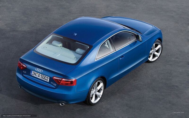 Blue Audi A5 Coupe — Neutral