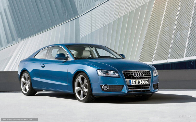 Blue Audi A5 Coupe