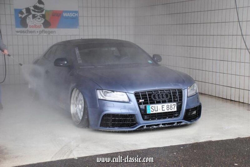 Blue Audi Car