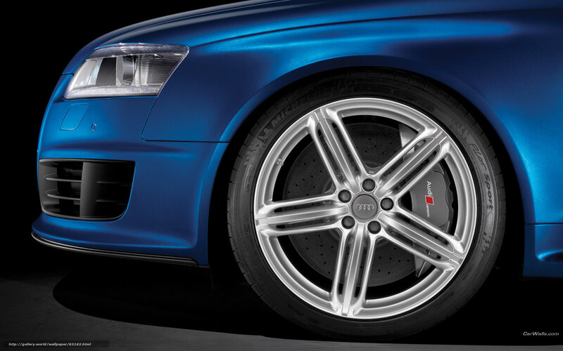 blue audi car wheel