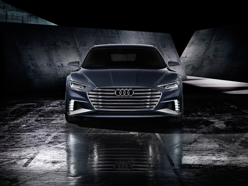 Blue Audi Concept Car