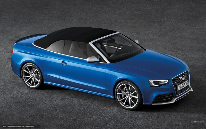 Blue Audi Convertible