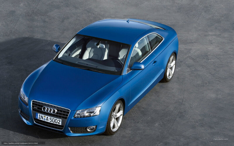 Blue Audi Coupe
