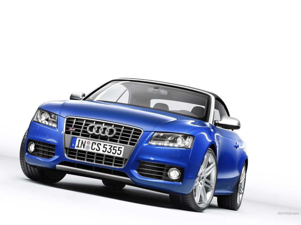 Blue Audi CS convertible