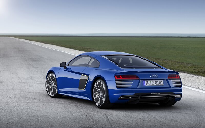 Blue Audi E-tron Car
