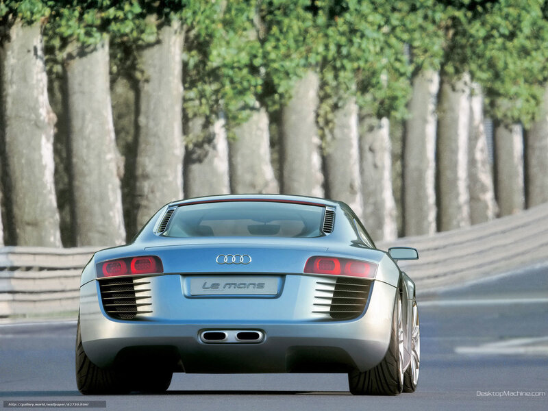 Blue Audi Le Mans Car — Silver
