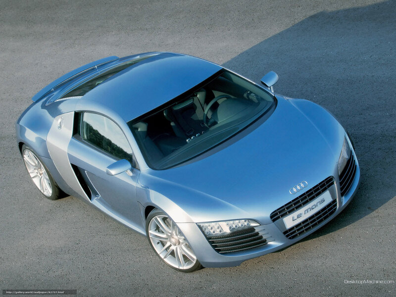 Blue Audi Le Mans Car