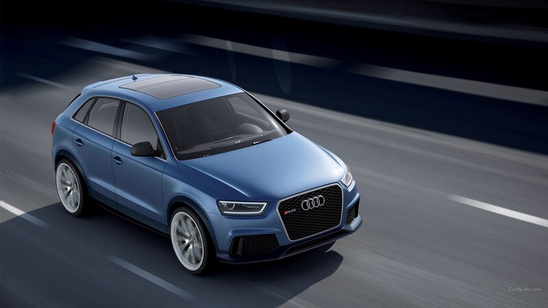 Blue Audi Q3 Suv — Dynamic