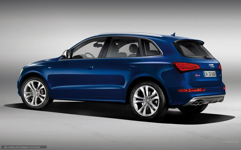 blue audi q5 suv