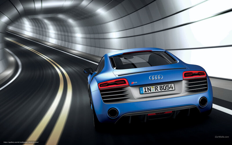 Blue Audi R8 Car — Dynamic