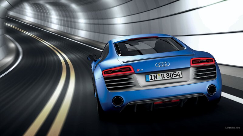 Blue Audi R8 Car