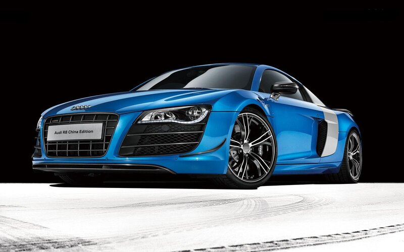 Blue Audi R8 China Edition