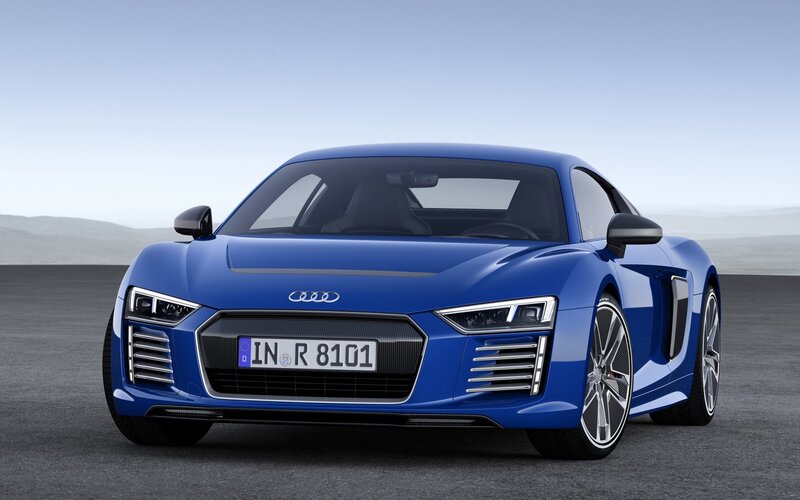 Blue Audi R8 Sports Car — Calm, Photograph