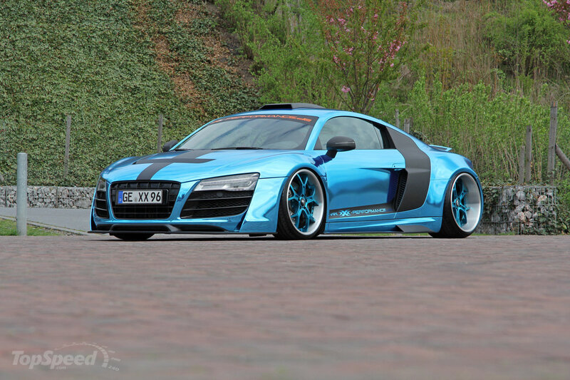 Blue Audi R8 Sports Car — Calm, Spring