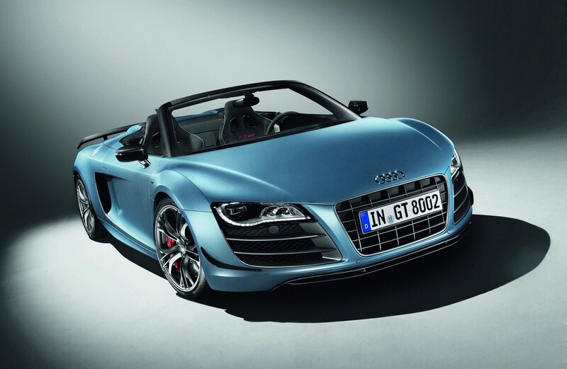 Blue Audi R8 Spyder — Dramatic, Photograph
