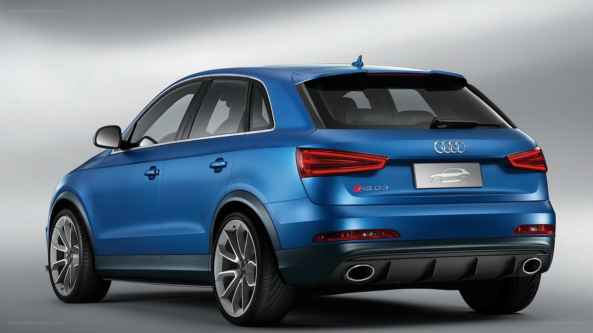 blue audi rs q3 suv