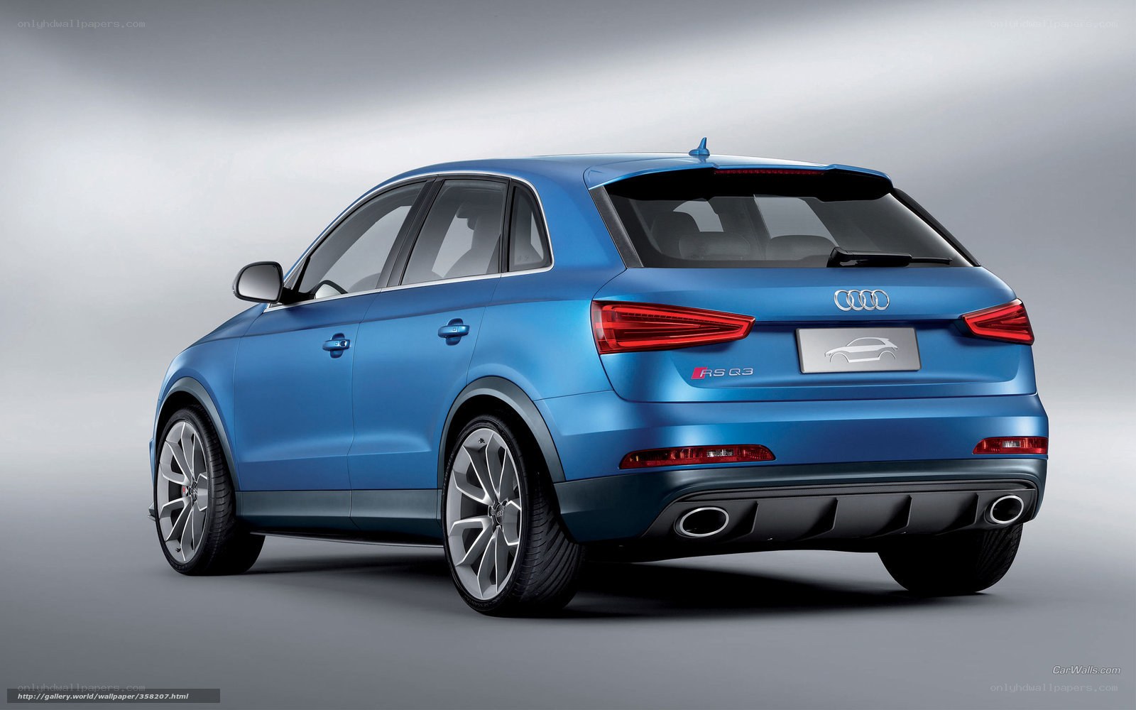 blue audi rs q3 suv