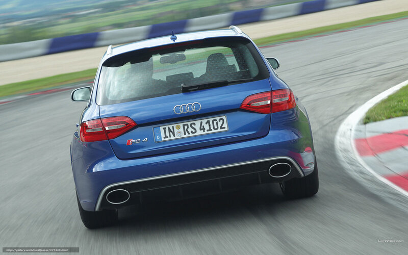 Blue Audi Rs4 Car — Dynamic
