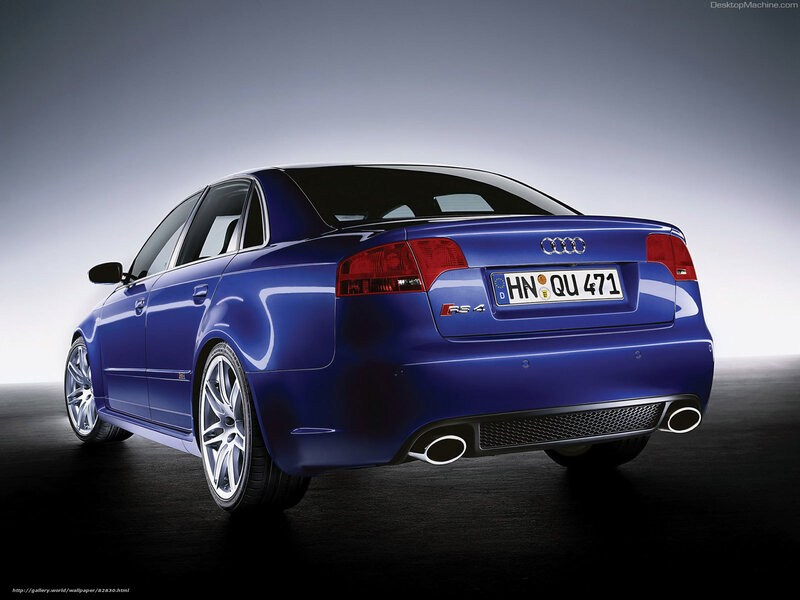 Blue Audi Rs4 Sedan — Dramatic