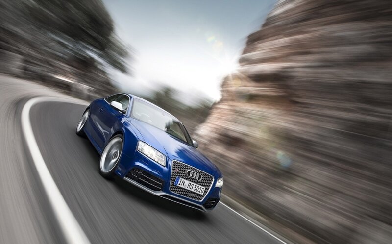 Blue Audi Rs5 Car