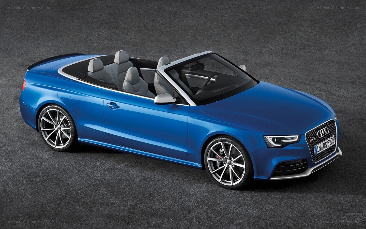 Blue Audi RS5 Convertible