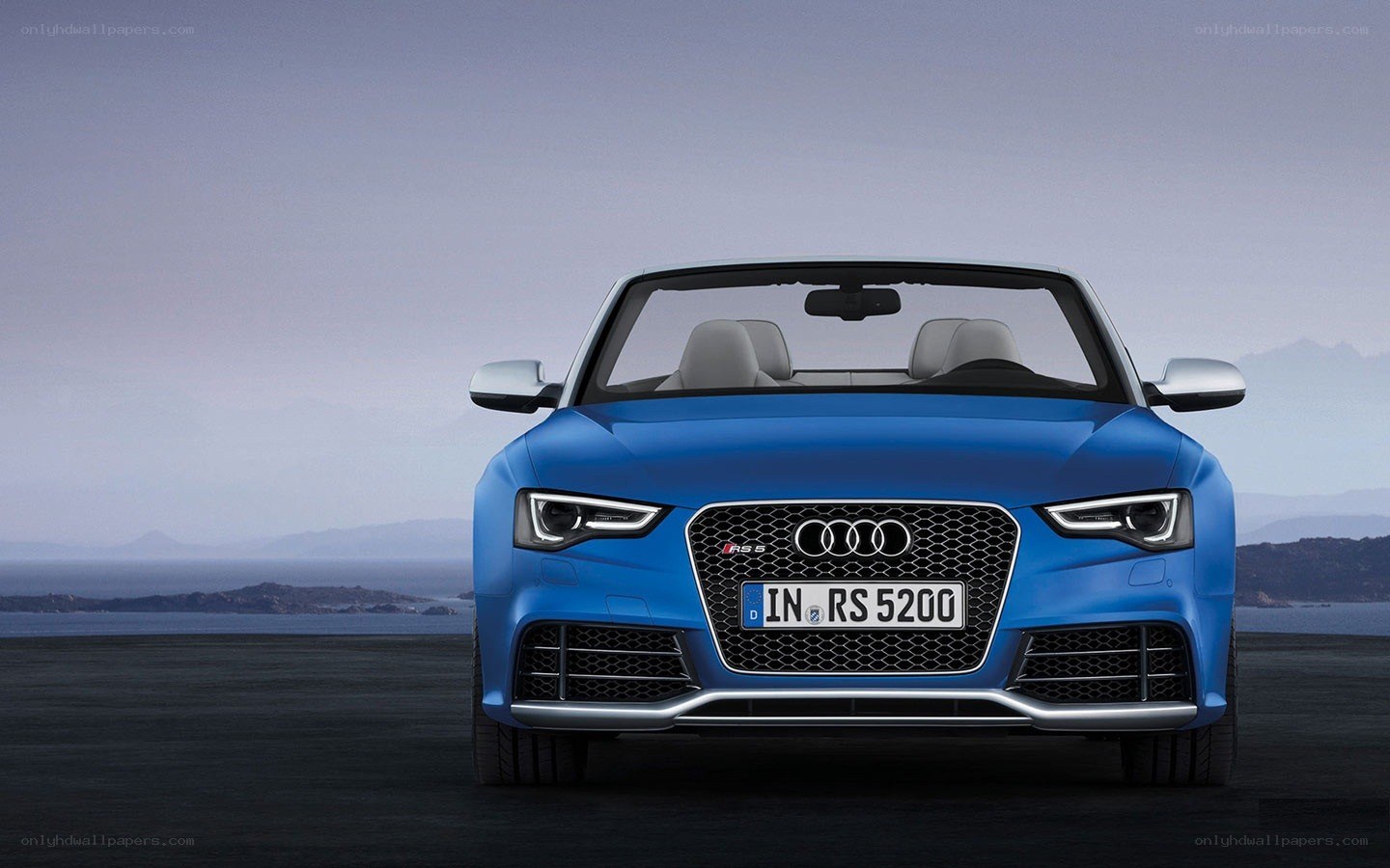 Blue Audi RS5 Convertible